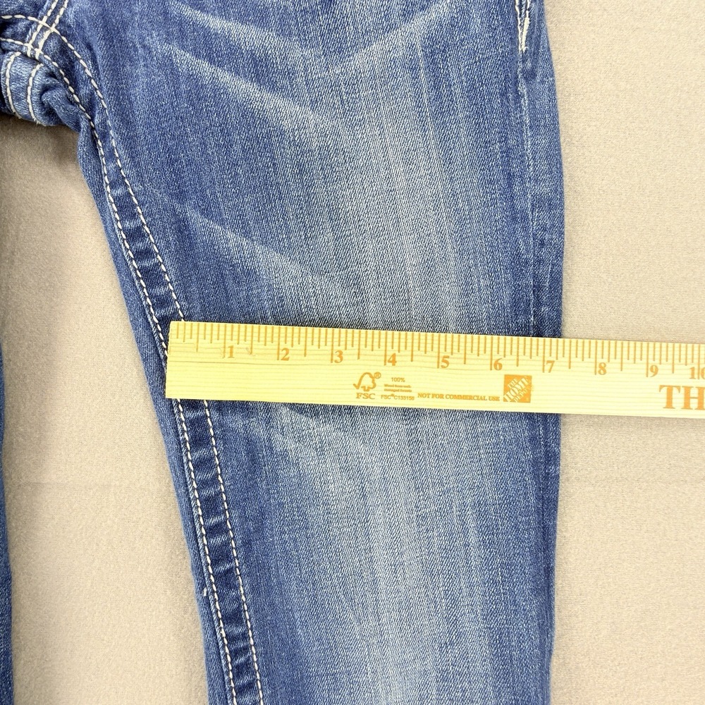 Miss Me Bootcut Jeans Womens Sz 28 29x31 Low Rise Cowgirl Western Rhinestone - Picture 14 of 16